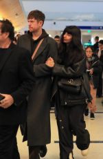 JAMEELA JAMIL and James Blake at LAX Airport in Los Angeles 01/09/2024