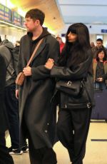 JAMEELA JAMIL and James Blake at LAX Airport in Los Angeles 01/09/2024