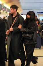 JAMEELA JAMIL and James Blake at LAX Airport in Los Angeles 01/09/2024