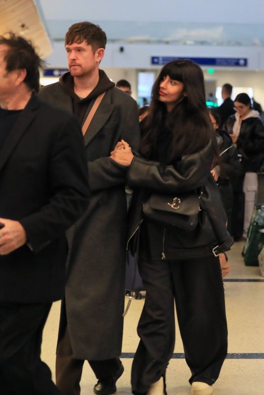 JAMEELA JAMIL and James Blake at LAX Airport in Los Angeles 01/09/2024