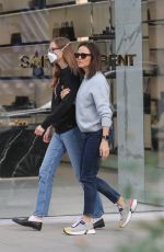JENNIFER GARNER and VIOLET AFFLECK Shopping at a Chanel Store in Beverly Hills 01/02/2024