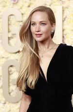 JENNIFER LAWRENCE at 81st Annual Golden Globe Awards in Los Angeles 01/07/2024