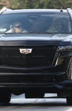 JENNIFER LOPEZ and Ben Affleck Out Driving in Los Angeles 01/18/2024