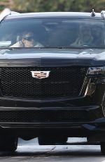 JENNIFER LOPEZ and Ben Affleck Out Driving in Los Angeles 01/18/2024