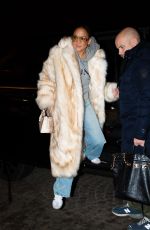 JENNIFER LOPEZ Arrives in Paris 01/21/2024