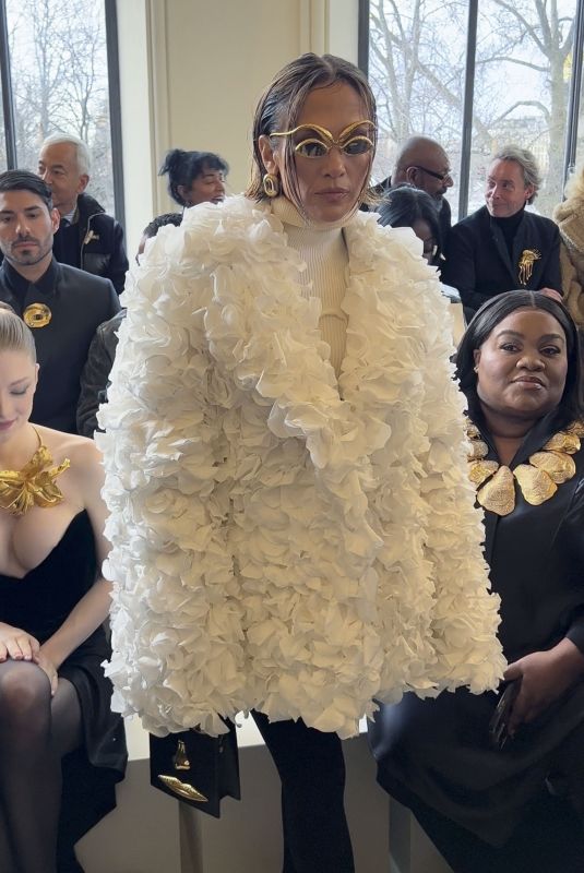 JENNIFER LOPEZ at Schiaparelli Couture 2024 Fashion Show in Paris 01/22/2024