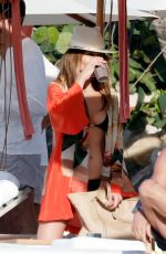 JENNIFER LOPEZ in Bikini on the Beach at St. Barth 12/30/2023