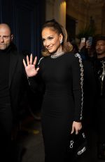 JENNIFER LOPEZ Leaves Valentino Fashion Show in Paris 01/24/2024