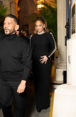 JENNIFER LOPEZ Leaves Valentino Fashion Show in Paris 01/24/2024