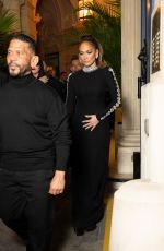 JENNIFER LOPEZ Leaves Valentino Fashion Show in Paris 01/24/2024