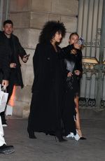 JESSICA AIDI and ROSE BERTRAM Night Out in Paris 01/10/2024
