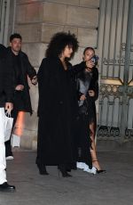 JESSICA AIDI and ROSE BERTRAM Night Out in Paris 01/10/2024