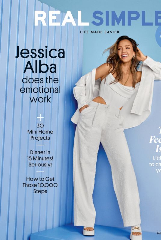 JESSICA ALBA in Real Simple Magazine, January/february 2024