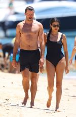 JESSICA GOMES in Swimsuit at Chinamans Beach in Sydney 01/13/2024