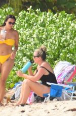 JODI ALBERT in a Yelloe Bikini at a Beach in Barbados 01/08/2024