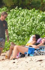JODI ALBERT in a Yelloe Bikini at a Beach in Barbados 01/08/2024