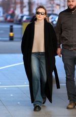 JODIE COMER Arrives at BBC Radio Studios in London 01/18/2024