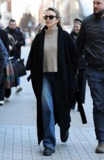 JODIE COMER Arrives at BBC Radio Studios in London 01/18/2024