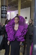 JORDYN WOODS Arrives at Robert Wun Fashion Show in Paris 01/25/2024