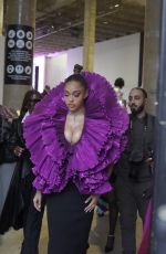 JORDYN WOODS Arrives at Robert Wun Fashion Show in Paris 01/25/2024