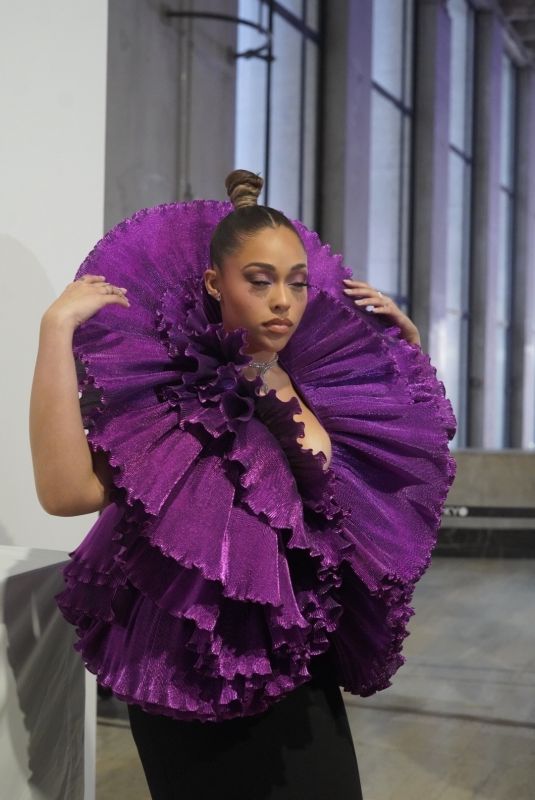 JORDYN WOODS Arrives at Robert Wun Fashion Show in Paris 01/25/2024