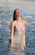 JULIA FERNANDEZ ADAM in Bikini at a Beach in St. Barths 01/05/2024