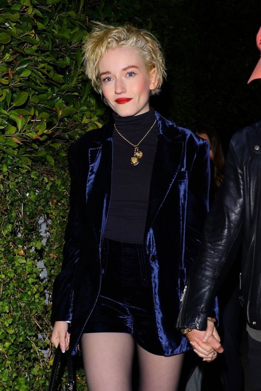 JULIA GARNER Arrives at Emmy Pre-party in Los Angeles 01/13/2024