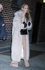 JUNO TEMPLE Arrives at Late Show with Stephen Colbert in New York 01/17/2024