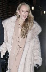 JUNO TEMPLE Arrives at Late Show with Stephen Colbert in New York 01/17/2024