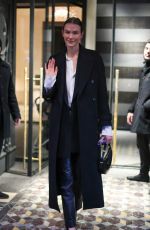 KARLIE KLOSS Out and About in Paris 01/21/2024