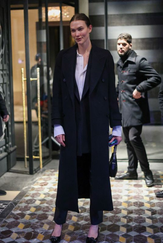 KARLIE KLOSS Out and About in Paris 01/21/2024