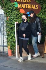 KAT DENNINGS and Andrew W.K. Sstocking up on Art Supplies in Los Angeles 01/03/2024