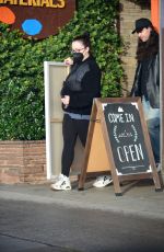 KAT DENNINGS and Andrew W.K. Sstocking up on Art Supplies in Los Angeles 01/03/2024