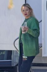 KATE HUDSON Leaves Shell Set Trailer in Los Angeles 01/18/2024