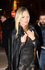 KATE MOSS Celebrates Her 50th Birthday in Paris 01/16/2024