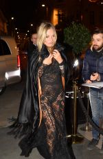 KATE MOSS Celebrates Her 50th Birthday in Paris 01/16/2024