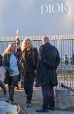 KATE MOSS Leaves Dior Fashion Show at Paris Fashion Week 01/19/2024