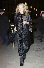 KATE MOSS Leaves Her Hotel in Paris 01/19/2024