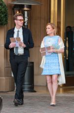 KATHY HILTON Leaves Maybourne Hotel in Beverly Hills 01/30/2024