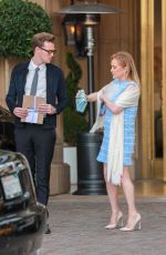 KATHY HILTON Leaves Maybourne Hotel in Beverly Hills 01/30/2024