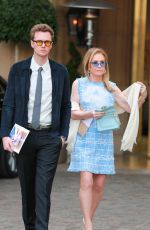 KATHY HILTON Leaves Maybourne Hotel in Beverly Hills 01/30/2024