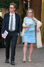 KATHY HILTON Leaves Maybourne Hotel in Beverly Hills 01/30/2024