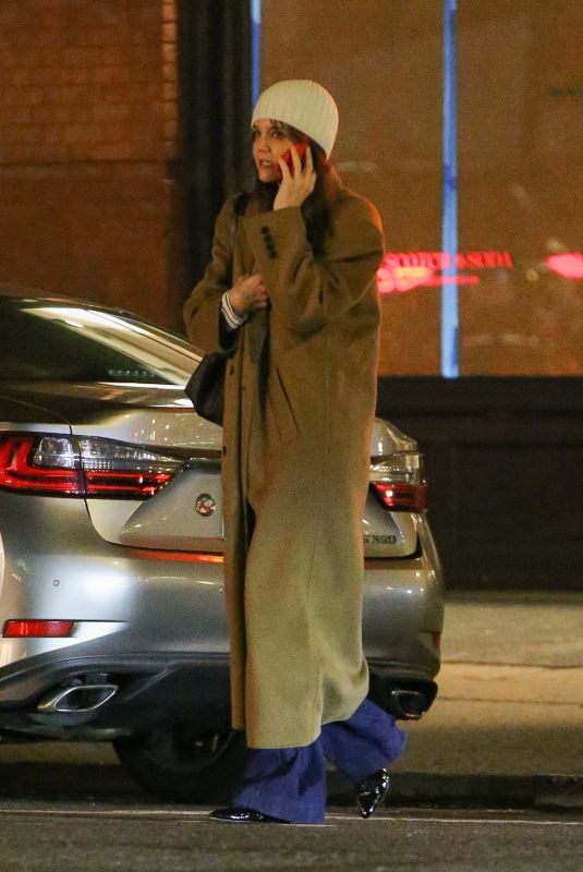 KATIE HOLMES Night Out in New York 01/08/2024