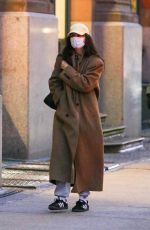 KATIE HOLMES Out and About in New York 01/22/2024