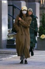 KATIE HOLMES Out and About in New York 01/22/2024