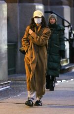 KATIE HOLMES Out and About in New York 01/22/2024