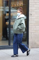 KATIE HOLMES Out and About in New York 01/29/2024