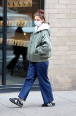 KATIE HOLMES Out and About in New York 01/29/2024