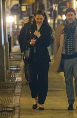 KATIE HOLMES Out for Dinner with Michael Fitzgerald in New York 01/10/2024