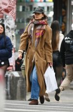 KATIE HOLMES Out Shopping on New Year